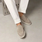 Classic Suede Loafer Light Grey