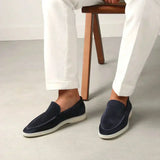 Classic Suede Loafer Navy Blue