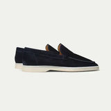 Classic Suede Loafer Navy Blue